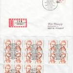 BRD - Frauen d. dt. Geschichte, Ausgaben 1986-1992 a. 15 Ersttagsbriefen