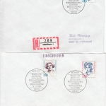BRD - Frauen d. dt. Geschichte, Ausgaben 1986-1992 a. 15 Ersttagsbriefen