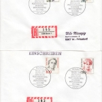 BRD - Frauen d. dt. Geschichte, Ausgaben 1986-1992 a. 15 Ersttagsbriefen