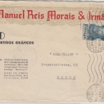 Portugal - 1,75 E. Magellan, illustr. Firmenbrief i.d. SCHWEIZ Porto - Bern 1945