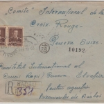 Rumänien - Bacau 1943 Zensur-Einschreibebrief i.d. SCHWEIZ rum. Zensurverschluss