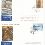 Färöer - 8 Luftpostkarten m. versch. Frankaturen, gelaufen 1987/88