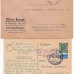 DR/BRD - Schwickershausen/(16) Wüstems ü. Camberg, Landpost-Ra2 a. 2 Belegen