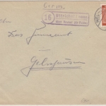BRD - (16) Uttrichshausen ü. Neuhof (Kr. Fulda), Landpost-Ra2 a. Brief 1946 n.