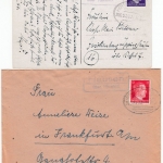 DR/Bizone - Hausen (2x) Lengers Oberaula - Landpoststellen/Poststelle I/Hersfeld