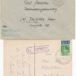 DR/Bizone - Hausen (2x) Lengers Oberaula - Landpoststellen/Poststelle I/Hersfeld