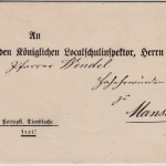 DR - 3 Pfg., Drucksachenbrief Huenfeld - Mansbach 1881, ohne Inhalt