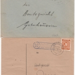 All.Bes. - (16) Landpoststellen ü. Gelnhausen, 6 verschiedene a. Briefen 1946