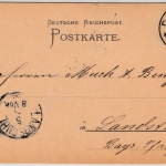 DR - Darmstadt 1f 4.5.88 Klaucke-Stpl. a. Karte n. Landstuhl