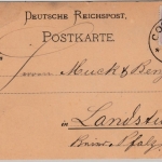 DR - Coblenz b 29.12.81 Klaucke-Stpl. a. Karte n. Landstuhl