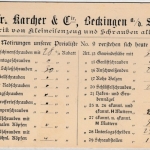 DR - Beckingen (Saar) 1889, Drucksachenkarte n. Landstuhl