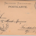 DR - Sinn 1885, K1 a. Firmenkarte v. Neuhoffnungshütte n. Landstuhl