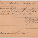 DR - Gross-Gerau 1885, K1 a. Firmen-Postkarte (Jos. Oppenheimer) n. Landstuhl