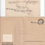 Bayern/All.Bes. - Neustadt /Saale 3 Heimatbelege (Zustellurkunde etc.) 1871/1945