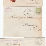 Bayern/DR - Bad Kissingen, interessanter Posten 8 Heimatbelege ca. 1870/1943