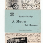 Bayern/DR - Bad Kissingen, interessanter Posten 8 Heimatbelege ca. 1870/1943