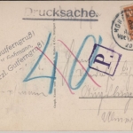 DR-Infla - 10 Pfg. By-Abschied/DR, Drucksache Hohenaltheim - Augsburg 1920