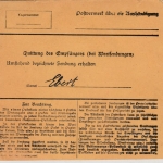 Bayern - Aubstadt 1919, Soldaten-Paketkarte n. Bad Kissingen