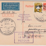 DDR - 10 Pfg. GA-Karte/Lupo-Karte SST Dresden 1. Wasserfluglinie Europas 1990