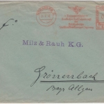 DR - Nürnberg 1943, 12 Pfg. AFS "Transportlader", Brief n. Grönenbach