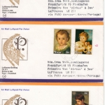 Niue - Int. Jahr d. Kindes Satz a. 3 Luftpostbriefen Alofi - Frankfurt a.M. 1979