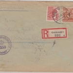 All.Bes. - 60+24 Pfg. Kontrollrat, Einschreibebrief Greifswald - Northeim 1948