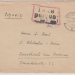 All.Bes./Schweiz - Bad Kreuznach 5.3.48, Taxe percue, Ra3 a. Brief n. Rorschach