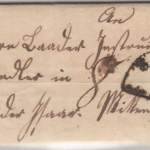 Bayern - Saal (1842) HKS a. Portobriefchen v. Kelheim n. Mittenwald Inhalt!