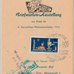 DDR - Friedrichroda 1966, SST Rennschlitten-WM Sonderkarte/Schlittenpost