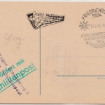 DDR - Friedrichroda 1966, SST Rennschlitten-WM Sonderkarte/Schlittenpost