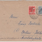 Berlin/SBZ - Schwatzaufdruck/SBZ Mischfrankatur Ortsbrief Berlin-Dahlem 26.11.48