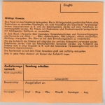 BRD - 3x40 Pfg. Bauwerke, Paketkarte Mannweiler - Heiligkreuzsteinach 1971