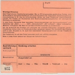 BRD - Nanz-Willershausen 1975, Paketkarte n. Fürth, Paketzettel Gladenbach Land
