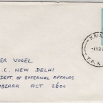 Papua New Guinea - 5 C. Käfer, Brief Kaiapit - New Dehli 1.3.1968