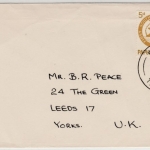 Papua New Guinea - 5 P. Sprinter, Brief Woitape - Leeds/UK 1963