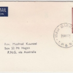 Papua New Guinea - 10 C. Marsupial, Luftpostbrief Igam Barracks - Mt. Hagen 1971