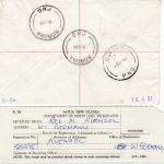 Papua New Guinea - 140+10+5 C. Baustile Einschreibebrief Koroba - Windsbach 1980