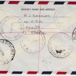 Papua New Guinea - 25 C. Meeresschnecke u.a., Lupo-Einschreibebrief Toboi 1971