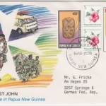 Papua New Guinea - 21 T. Order of St John GA-Umschlag/Lupo-Brief Boroko Mail