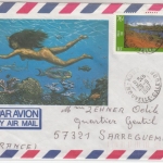 Nouvelle-Caledonie - 76 f. Luftpostbrief Kone - Sarrgemünd 1987
