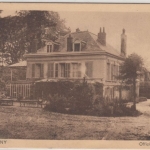 Frankreich - Chauny Offizierskasino, sw-AK gelaufen/Feldpost 1915