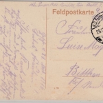 Frankreich - Cora, sw-AK gelaufen/Feldpost 1916