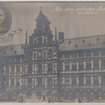 Belgien - Antwerpen, Rathaus/General v. Beseler, milit. Grusskarte gelaufen 1916