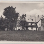 Polen/Schlesien - Landhaus Haasenbaude Hain, sw-Fotokarte gelaufen 1934