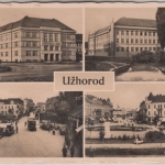Slowakei/Ukraine - Užhorod Uschhorod Ungwar, sw-Mehrbild-AK gelaufen 1936