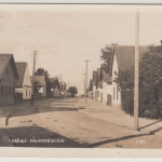 Tschechien/Mähren - Dačice Datschitz Straßenansicht sw-Fotokarte gelaufen 1927