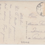 Tschechien/Mähren - Dačice Datschitz Straßenansicht sw-Fotokarte gelaufen 1927
