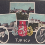 Tschechien/Sudetenland - Turnov Tirnau, farb. Mehrbild-AK 1919, gelaufen