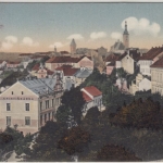 Tschechien/Böhmen - Tábor Tabor, farb. Ortsansicht gelaufen 1917
