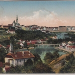 Tschechien/Böhmen - Tabor, farb. Ortsansicht gelaufen 1917
